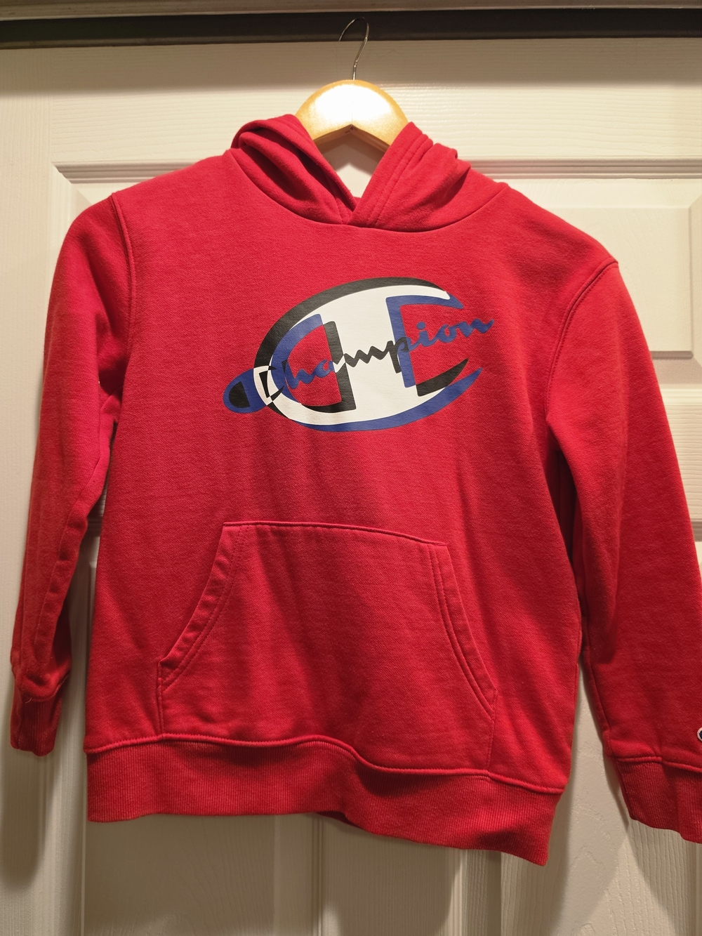Champion Red Kids' Hoodie with Signature Logo